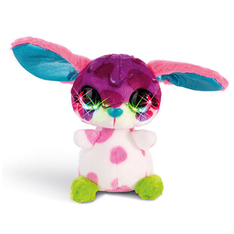 Plyšový pejsek Nici Bluffy, s LED diodami, 12 cm