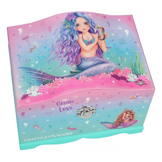 Šperkovnice Fantasy Model Mořská panna, růžovo-tyrkysová