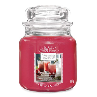 Svíčka ve skleněné dóze Yankee Candle Gin Fizz z granátového jablka, 410 g