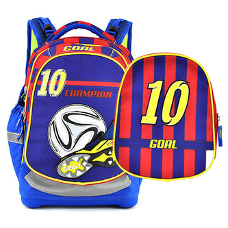 Školní batoh Target Fotbal, červeno-modrý