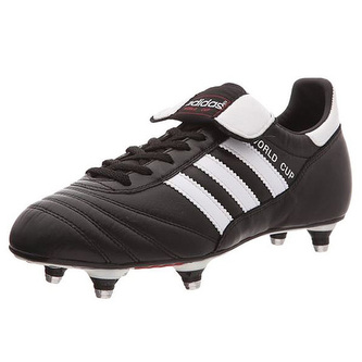Adidas WORLD CUP FOOTBALL SHOES (SOFT GROUND) | BLACK/RUNWHT | US 10,5 | EU 4