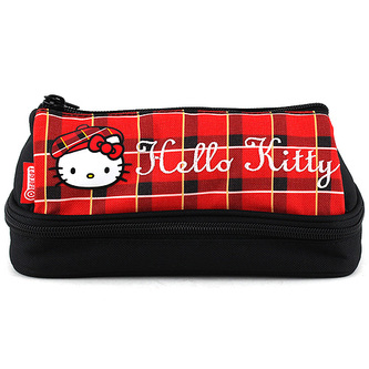 Školní penál Hello Kitty červeno-černý