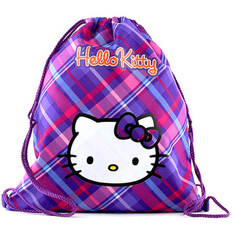 Sportovní vak Hello Kitty fialovo-růžový