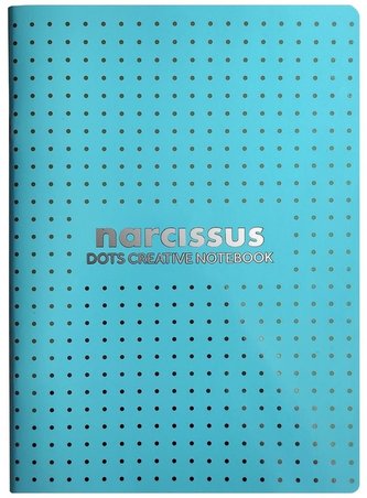 Zeszyt A4/48K kropka błękitny (6szt) NARCISSUS