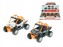 Auto Čtyřkolka Buggy kov 14cm zpětný chod na baterie se světlem a zvukem asst 2 barvy 8ks v boxu