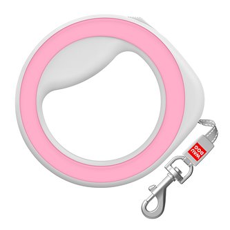 Vodítko samonavíjecí Waudog Ruletka Handsfree růžová
