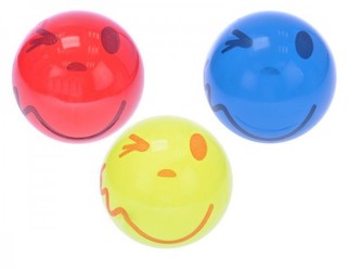 Míč 14cm s úsměvem, 3 barvy 10m+ v síťce - 1 kus