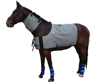Chladící nákrčník pro koně HyperKewl Horse Neck šedý / S
