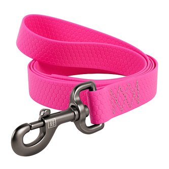 Vodítko voděodolné Waudog Collartex růžové (122cm/1,5cm)