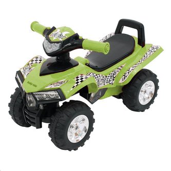 Dětské odrážedlo se zvukem Čtyřkolka Baby Mix zelená