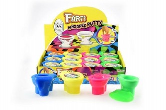 Sliz - hmota záchod prdící asst 4 barvy