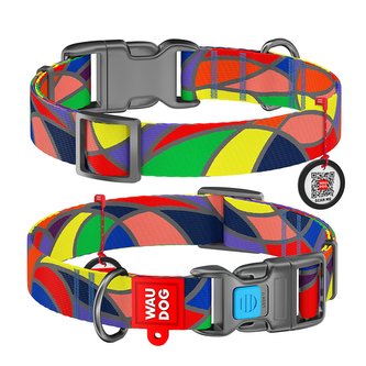 Obojek nylonový Waudog Vitrage QR (35-58cm/2,5cm)