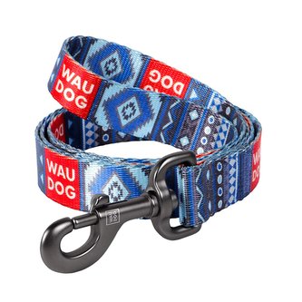 Vodítko nylonové Waudog Ethno Blue (122cm/2,5cm)