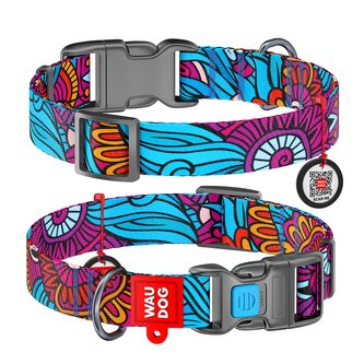 Obojek nylonový Waudog Summer QR (35-58cm/2,5cm)