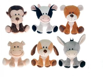 Zvířátko plyšové 15cm asst 6 druhů 0m+