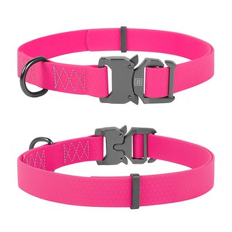 Obojek voděodolný Waudog Collartex Fastex růžový (43-70cm/4cm)