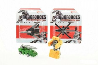 Transformer Robot plast 8cm, 4 druhy, na kartě - 1 kus