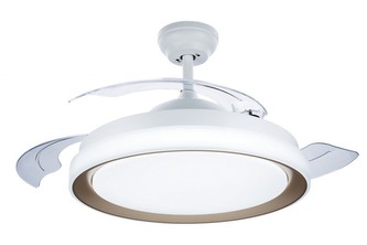 Bliss SVÍTIDLO ZÁVĚSTNÉ S VĚTRÁKEM 45W (větrák) + 35W (světlo) 4500lm 3000K - 5500K, zlatá