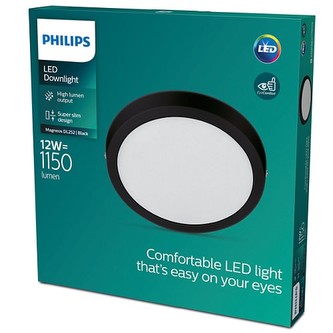 MAGNEOS SVÍTIDLO PŘISAZENÉ KULATÉ LED 12W 1150lm 2700K, černá