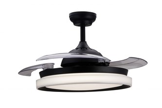 Bliss SVÍTIDLO ZÁVĚSTNÉ S VĚTRÁKEM 45W (větrák) + 35W (světlo) 4500lm 3000K - 5500K, černá