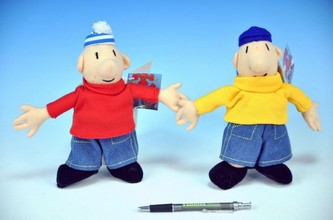 Postavička Pat a Mat plyš 18 cm, 2 druhy (1ks v sáčku) od 0 měsíců