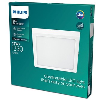 MAGNEOS SVÍTIDLO PŘISAZENÉ HRANATÉ LED 12W 1350lm 4000K, bílá