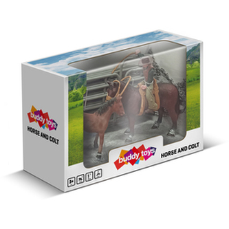 Farma - Kovboj a hříbě BUDDY TOYS BGA 1013