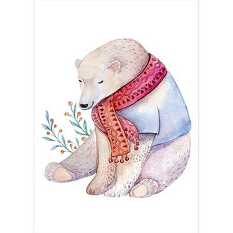 Bohemia Gifts Plakát pro děti formát A4 - medvěd