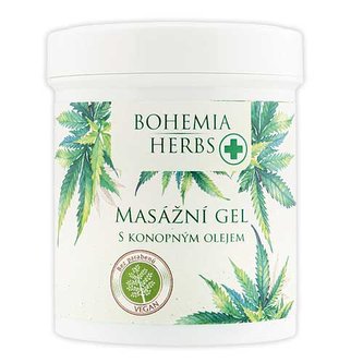 Bohemia Gifts Konopný masážní gel 125 ml - cannabis