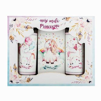 Bohemia Gifts Sada sprchový gel 100ml, šampon 100ml a sůl 110g - princezna