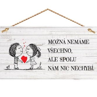 Bohemia Gifts Dekorační obrázek na zavěšení - spolu