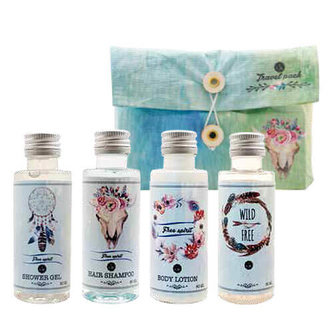 Bohemia Gifts Boho Style cestovní balení – gel 50ml, šampon 50ml, mléko 50 ml