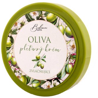 Bohemia Gifts Zvláčňující pleťový krém 200 ml - oliva
