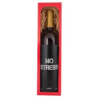 Bohemia Gifts Dárkové červené víno 0,75 l Merlot – No Stress