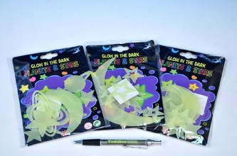 Hvězdy svítící ve tmě, 5 druhů na kartě - 1 kus