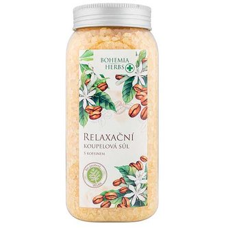 Bohemia Gifts Relaxační sůl do koupele 900 g s kofeinem