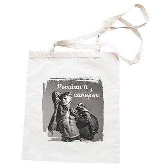 Bohemia Gifts Látková taška 42 x 38 cm - Pomůžu ti s nákupem