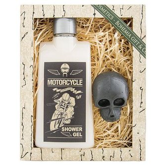 Bohemia Gifts Kosmetická sada pro muže gel 250 ml a mýdlo 30 g - Motorcycle Vintage
