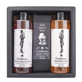 Bohemia Gifts Kosmetická sada Gentleman – gel 250ml, mýdlo 145g a šampon 250ml