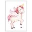 Bohemia Gifts Plakát pro děti formát A4 - jednorožec