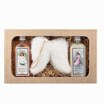 Bohemia Gifts Vánoční sada sprchový gel 100 ml, gel 100 ml a křídla
