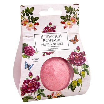 Bohemia Gifts Botanica pěnivá koule do koupele 100 g - šípek a růže