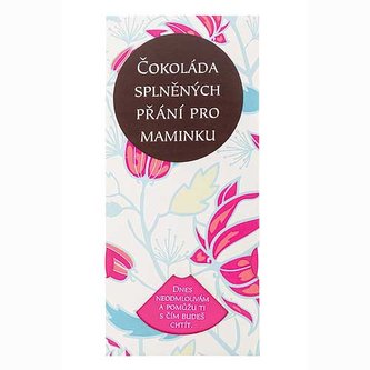 Bohemia Gifts Mléčná čokoláda splněných přání 100 g pro maminku