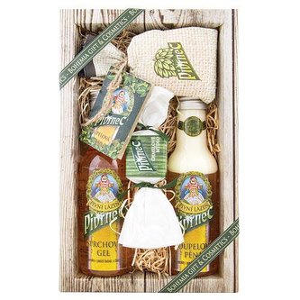 Bohemia Gifts Sada Pivrnec premium – gel 200ml, pěna 200ml, mýdlo 30g a sůl 150g