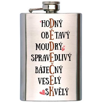 Bohemia Gifts Placatka na alkohol 200 ml pro dědečka