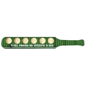 Bohemia Gifts Dřevěný stojan a 6 skleniček - pro fotbalisty