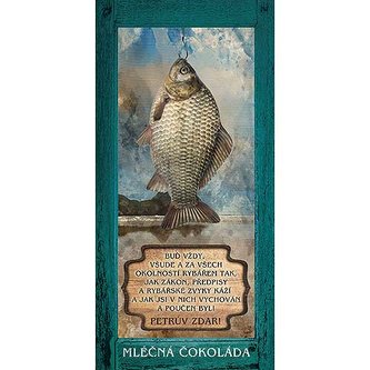 Bohemia Gifts Dárková mléčná čokoláda 100 g pro rybáře