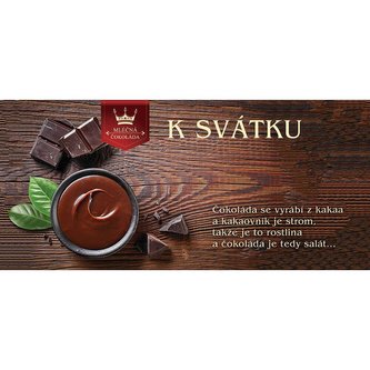 Bohemia Gifts Dárková mléčná čokoláda 100 g - k svátku