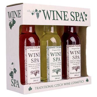 Bohemia Gifts Kosmetika Wine Spa – gel 200 ml, šampon 200 ml a pěna 200 ml