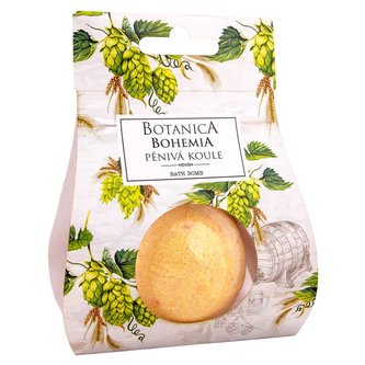 Bohemia Gifts Botanica pěnivá koule do koupele 100 g - pivo a chmel